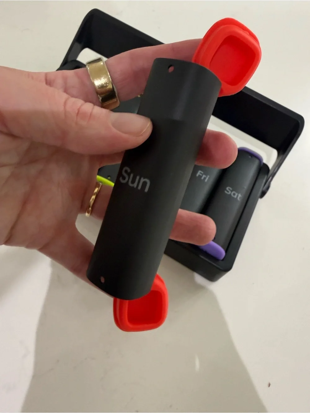 Rainbow Silicone Organizer - Black